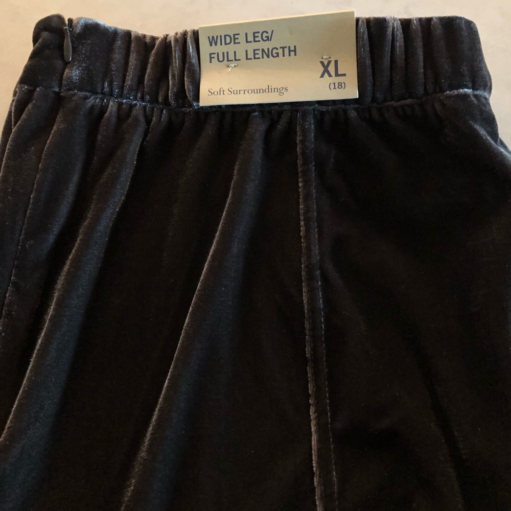 Soft Surroundings Velvet Side Zip pants